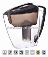 Activated Carbon Resin Alkaline Bluetech Water Filter Pitcher Portable For