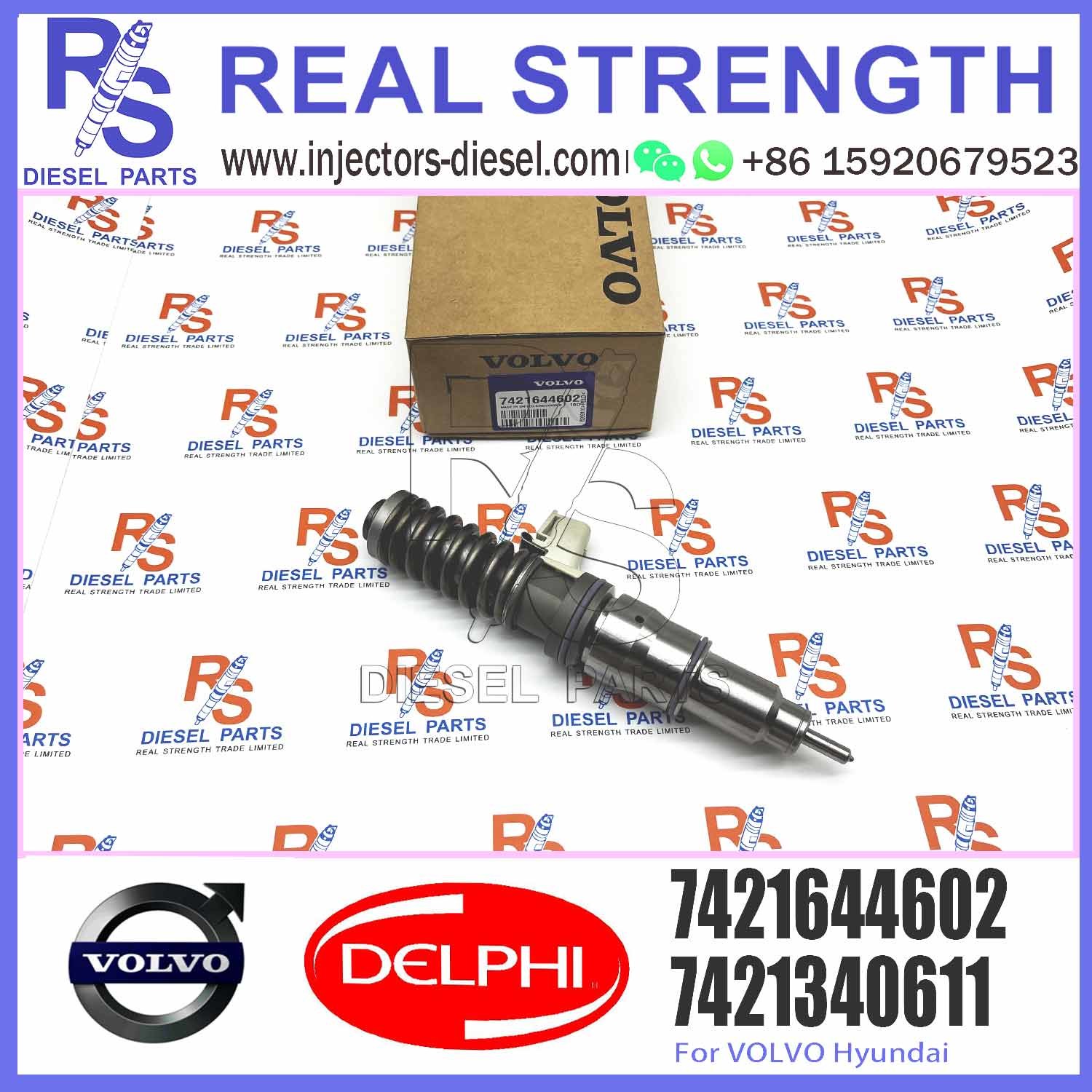 Diesel Fuel Injector 21582101 7421644602 7485000674 7485003951 7421582101 E3.18 for V-O-L-V RENAULT 11LTR EURO3 HI