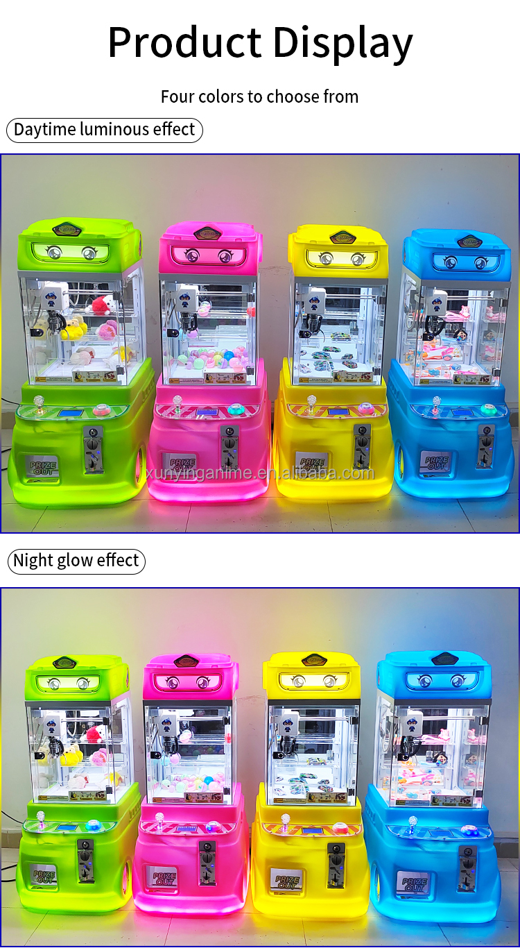 Prize Vending Crane Toy Claw Machine Grabber Mini Arcade Entertainment