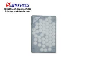 Quality Peppermint flavors sugar free mints candy in black clear mintcard wholesale
