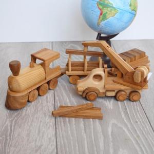 Quality OEM ODM Handmade Wooden Toys For Toddlers , Kids Wooden Train Set wholesale