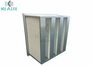 China KLAIR Gas Turbine Air Intake High Flow Filter With Rigid Galvanized Steel Construction 24x24x12 on sale