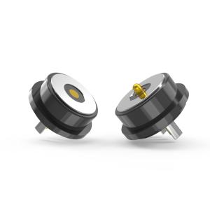 Quality HTN Round Magnetic Connector Black Spring Loaded Electrical Connector 3A wholesale
