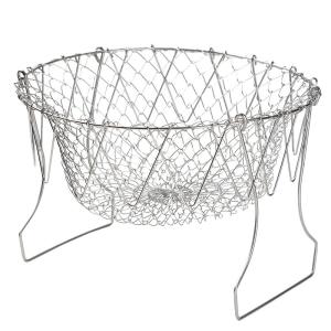 Quality Foldable 23x21cm 201 Grade Stainless Steel Chef Basket wholesale