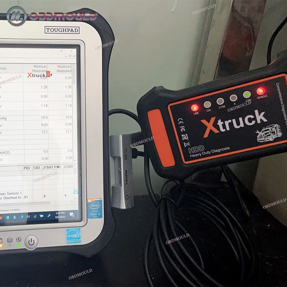 FZ G1 Tablet Diagnostic Tool X Trunk Y009 Applicable To Heavy-duty Truck Excavator Structure Diesel Engine OBD2 Scanner Adapter
