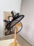Millinery Supplies Sinamay Feather Fascinator 10*20 cm