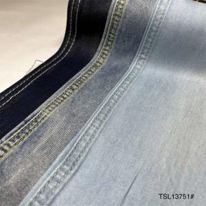 Quality Indigo Soft 100% Tencel Cotton Denim Fabric 16S Combed Yarn 160cm 254 gsm wholesale