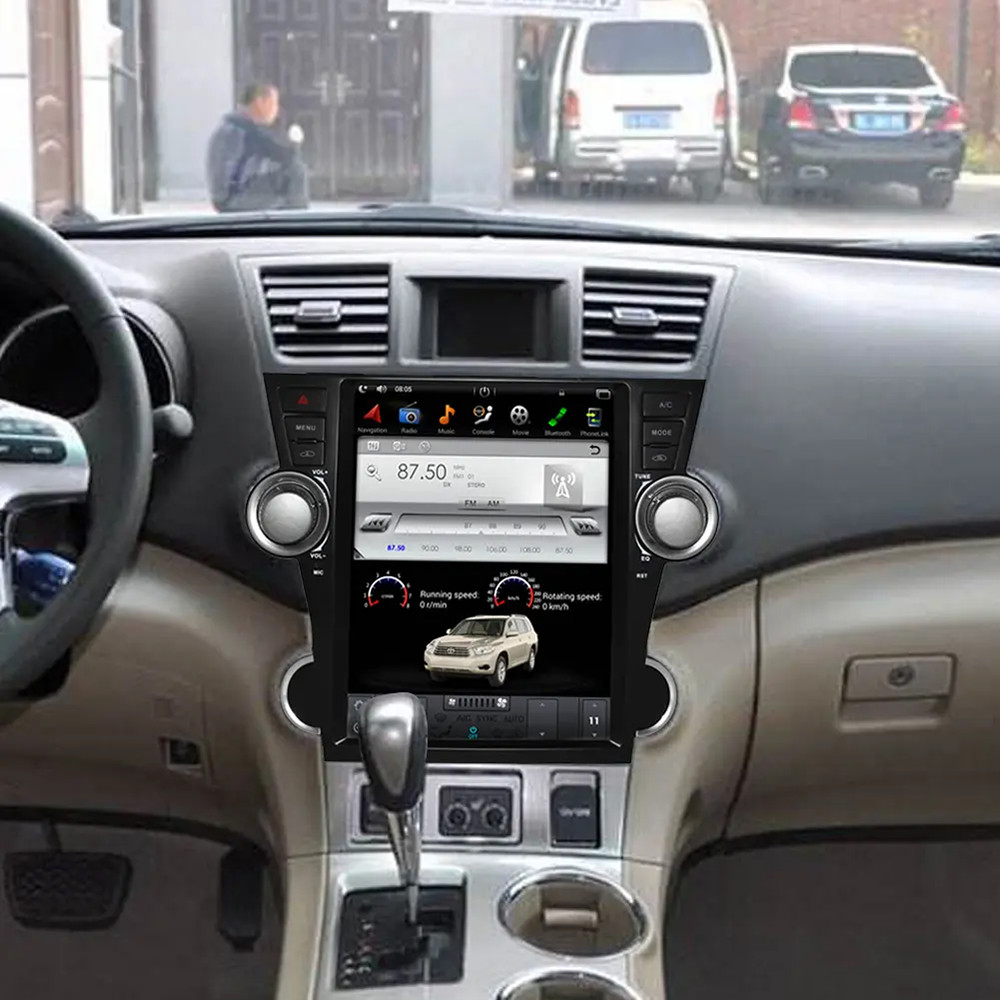 12.1" Vertical Screen Android 13 Car Stereo For Toyota HIghlander 2011-2015