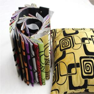 Quality New design 100% polyester knitted flocking sofa fabric for sofa for garment wholesale