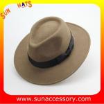 Vintage hot sale mid brim hats wholesale for ladies,100% Australia wool felt