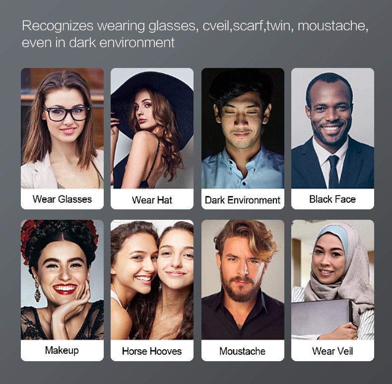 FCC AI 8" Face Recognition Thermal Sensor With Hand Sanitizer
