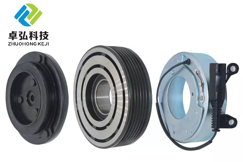 Auto AC Compressor Pulley Clutch Kit 6PK 110MM 12V for BMW E46 MARINE R45 1978-1985
