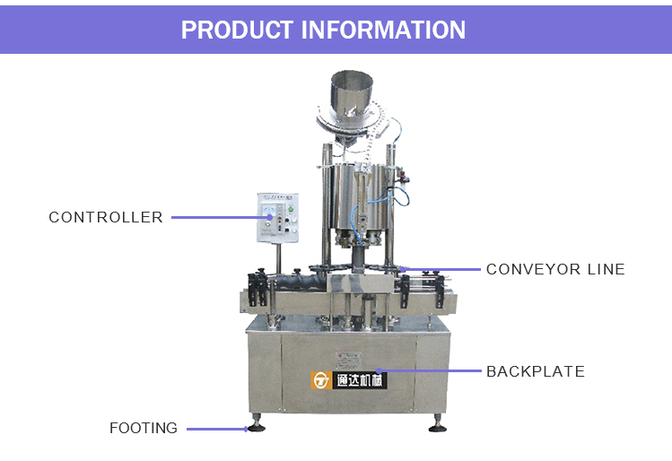 Powerful Automatic Bottle Capping Machine For Ropp Cap Sealing Factory Price