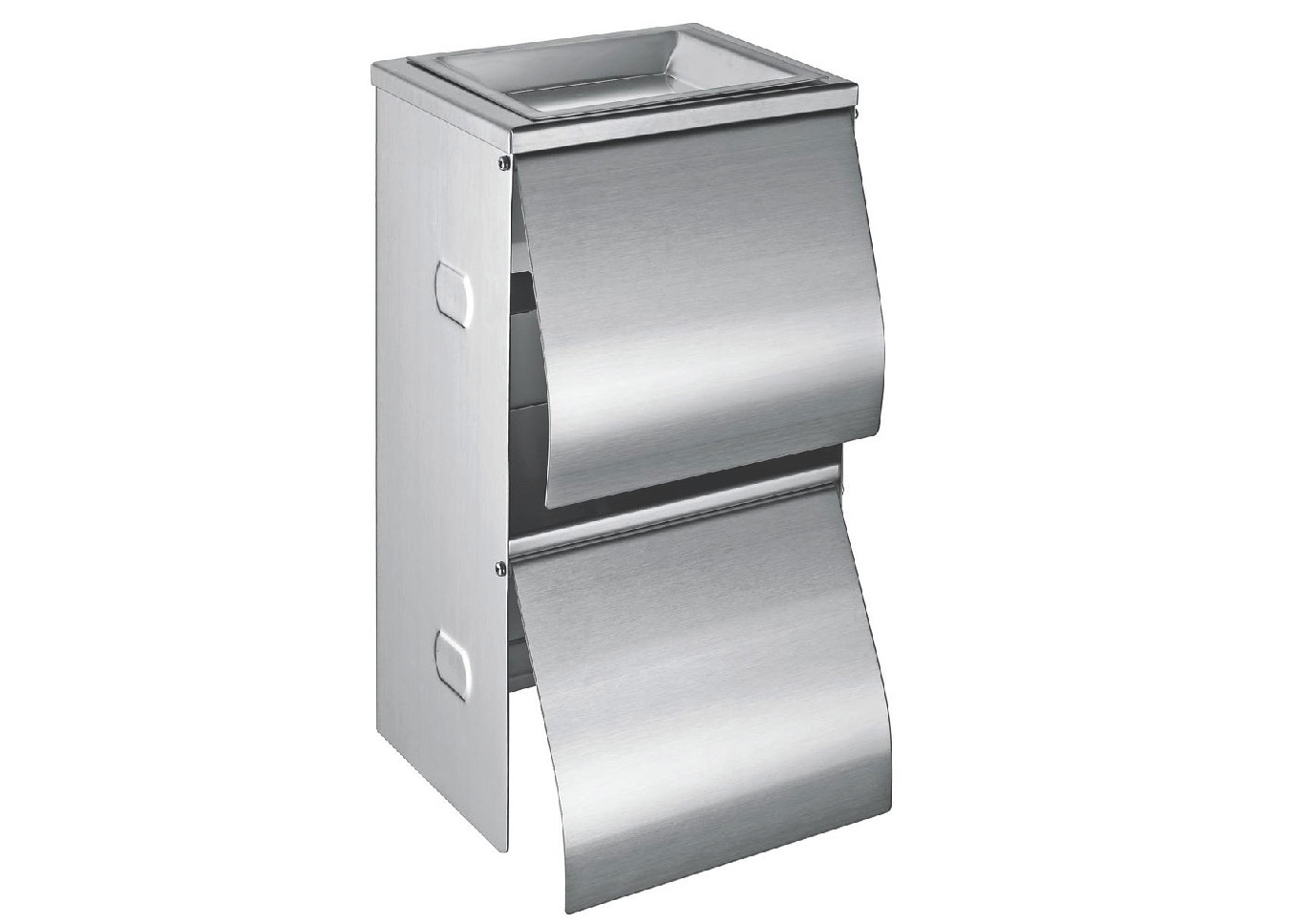Stainless material Standing Bathroom Paper Towel Holder Steel Bathroom Paper Towel Holder Double Roll Tissue Dispenser
