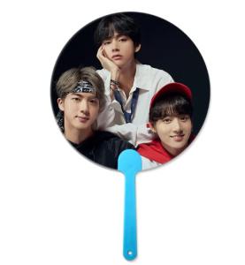 Quality 16x17cm Flip 3D Lenticular Handfan For Korea Star Promotional 3D Hand Fan For Korea Celebrity wholesale