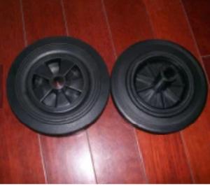 Quality 300mm Wheel Trash Can Replacement Plastic Rim Trash Bin Wheel wholesale