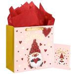 Custom Gold Foil Logo Valentine's Day De Papel Paper Gift Craft Shopping Bags