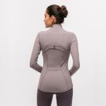 210gsm Digital Printing Gym Running Yoga Womens Sports Jacket With Thumb Holes