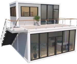 Quality Steel Door Detachable Modular Multistory Prefab House Containers Homes Buildings wholesale