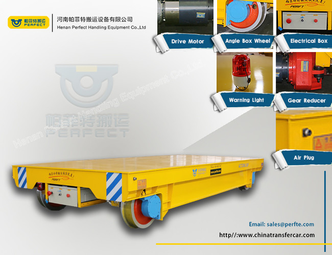 Guided Vehicle System Transportation Carriage Coil Transfer Cart 30T