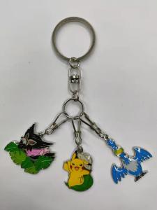 Quality Zinc Alloy Material Pokemon Metal Keychain Souvenir Cute Small wholesale