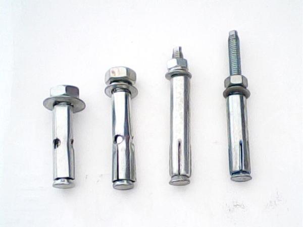 Shield Expansion Screw Anchor , Carbon / Stainless Steel Expansion Bolts For