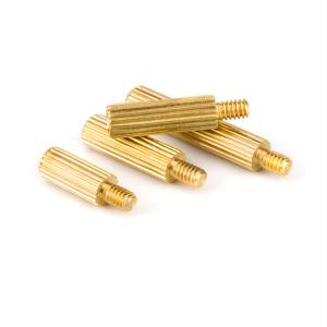 Quality Male Brass Spacer Studs With Metric Thread Internal External Knurled Standoff Customized wholesale