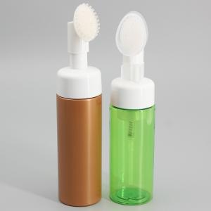 Quality Silicone Brush Soap 138mm 180ml Foam Pump Bottle wholesale