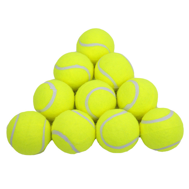 Custom logo 2.5" Diameter Eco-Friendly Rubber Pet Tennis Balls For Dogs Exercise Training Balls Throwing Balls