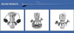 Sanitary Stainless Elliptic Sample valve Clamped Connection SS304 / ss316L