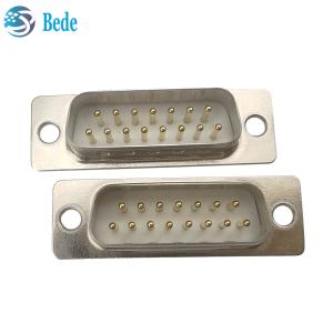 Quality 500V Voltage Rating Db 15 Male Connector , D Sub 15 Pin Male Connector With Boardlocks wholesale