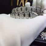 brand jewelry bracelet in 18 kt pink gold with diamonds Also available in white