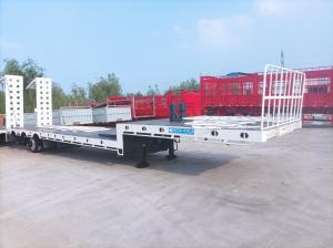 Quality Professional Sale Steel Heavy Duty Lowbed Type 3 Axle Low Loader Low Bed Semi Trailer wholesale