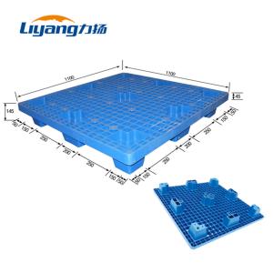 Quality HDPE Reversible Rackable Plastic Pallets One Piece Injection Molding wholesale