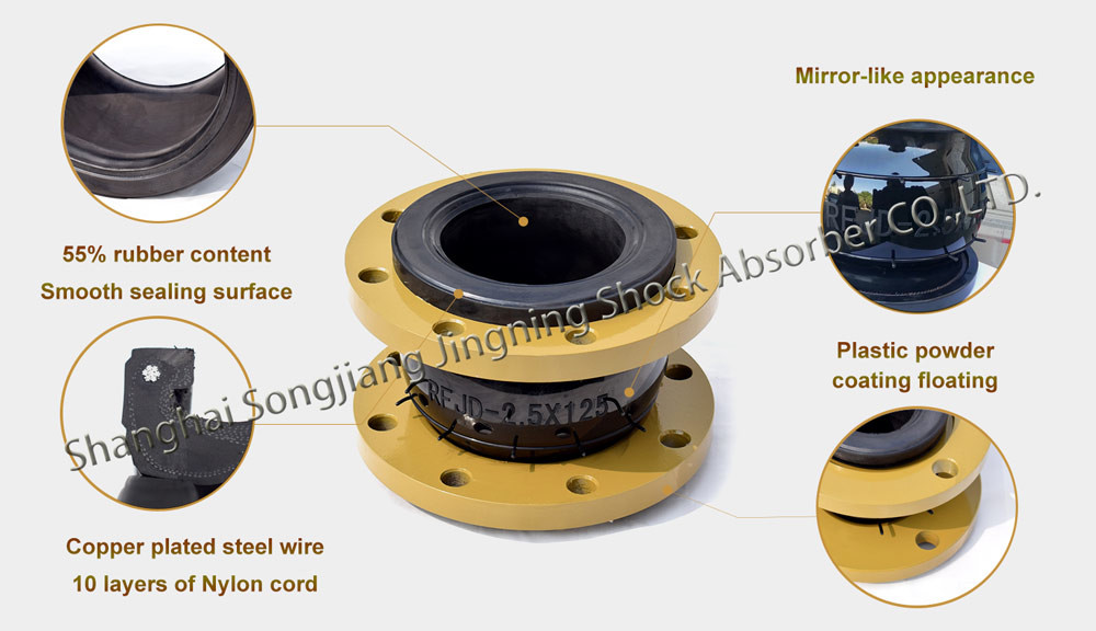 6 "PN25 single ball flexible rubber expansion joint directly supplied by high quality manufacturer
