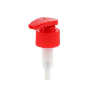 Quality Colored Screw Lotion Pump 28/410 Flat Nozzle Ribbed Press Type Lotion Pump Refill Pump Head wholesale