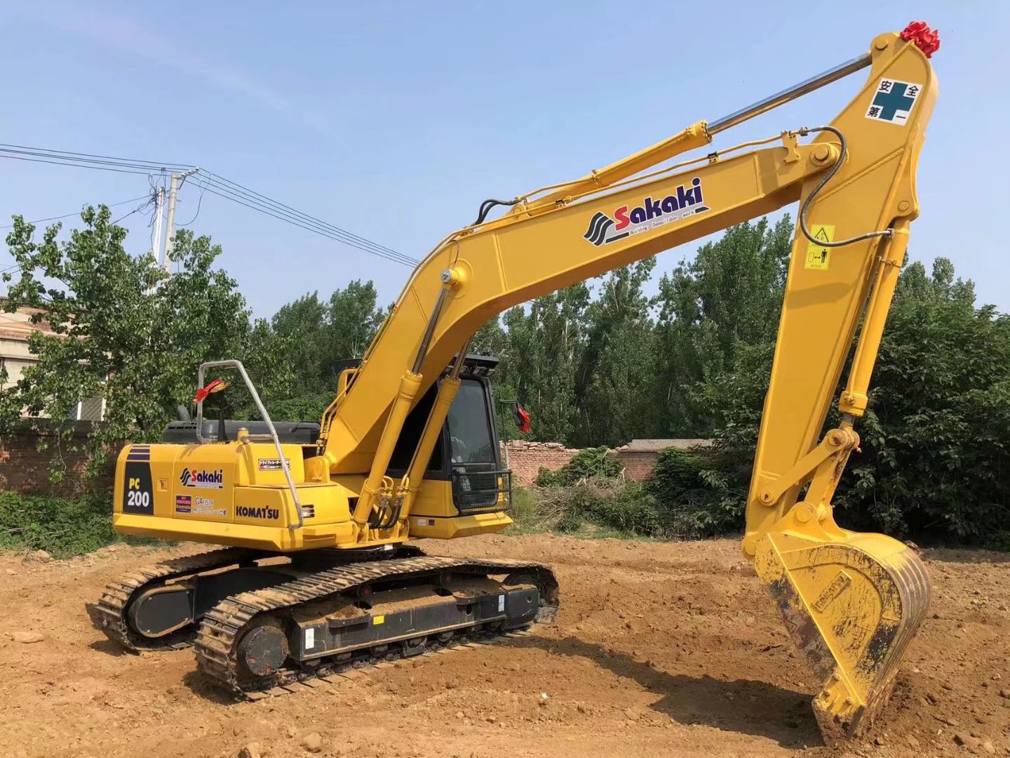 Komatsu PC200-8 Excavator 20 Ton Crawler Excavator with Maximum Digging Depth of 6620 mm