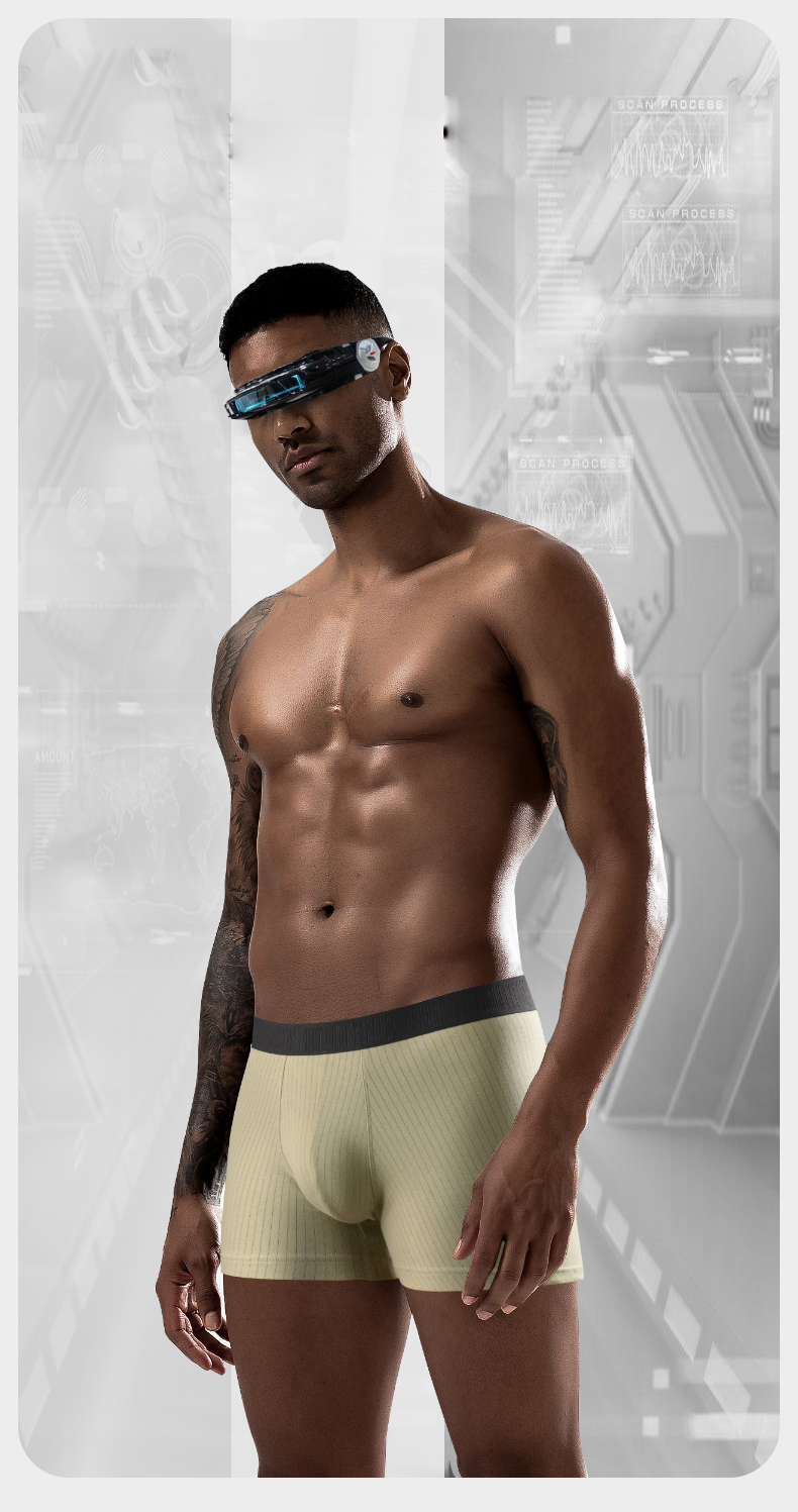 Refined Cotton Mens Gym Briefs L-4XL Breathable Mens Fitness Underwear