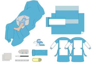 Quality Hospital sterile standard surgical pack,basic pack,universal pack wholesale