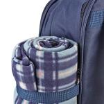 ISO9001 Polyester Camping Storage Bag , Waterproof Picnic Basket Set Backpack