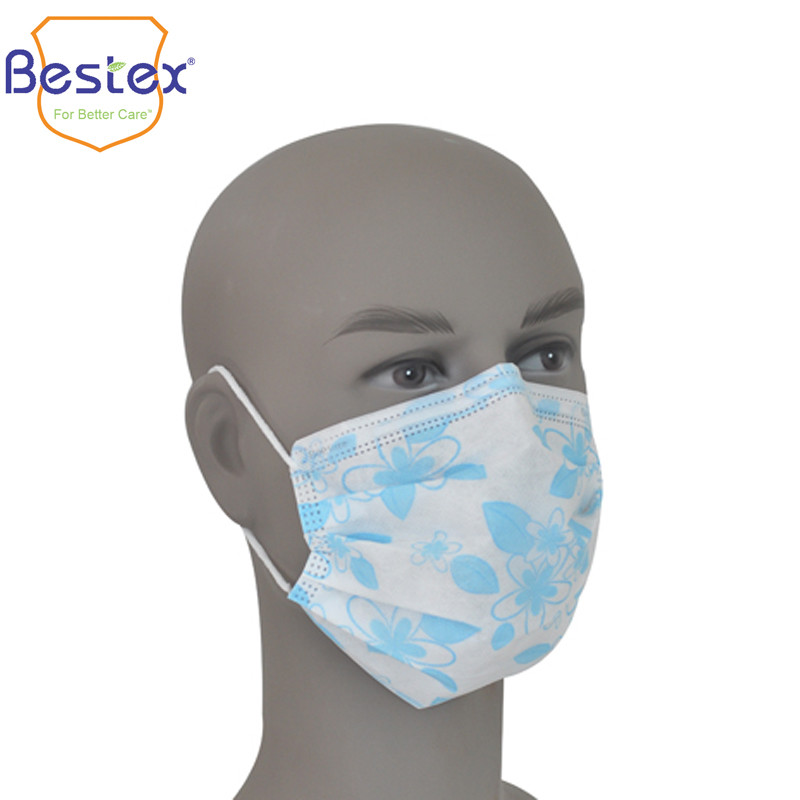 Custom Logo Adjustable Color Supplier Medical Best Pink 50pcs/box Children Alibaba Disposable Surgical Face Mask
