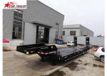 60-100 Tons Goosneck Pipe Transport Trailer Hydraulic Ramp Low Bed Type