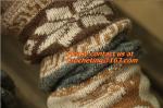 women deer snowflake jacquard knit boot socks wood feel casual wool acrylic,