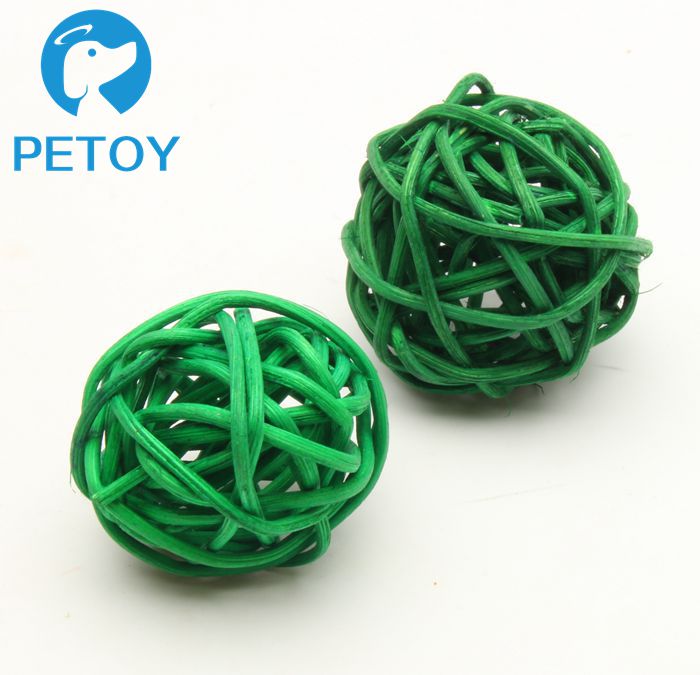 Cats Rattan Ball Durable Pet Toys Heavy Duty Dog Rope Toy Rattan Material