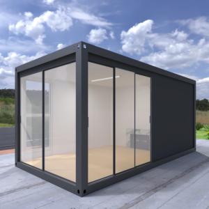 Quality Waterproof Prefab Shipping Container Homes High Security With Aluminum Sliding Door wholesale