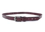 1 1/8" (23 Mm) Vintage Cowhide Metal Circle Studded Leather Belt For Women