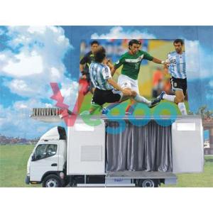 China Waterproof P10 Rgb Led Display Module Trailer Mounted Led Screen 5500cd/㎡ on sale