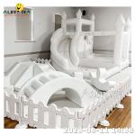 Soft Play Equipment Indoor Soft Play Square White Bounce House Ball Pit With