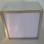 White Cleanroom Industrial HEPA Filters Central Air Conditioning Filter HVAC
