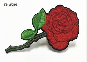 Quality OEM 10cm Width Flower Rose Applique Patches For Woman 'S Clothes wholesale